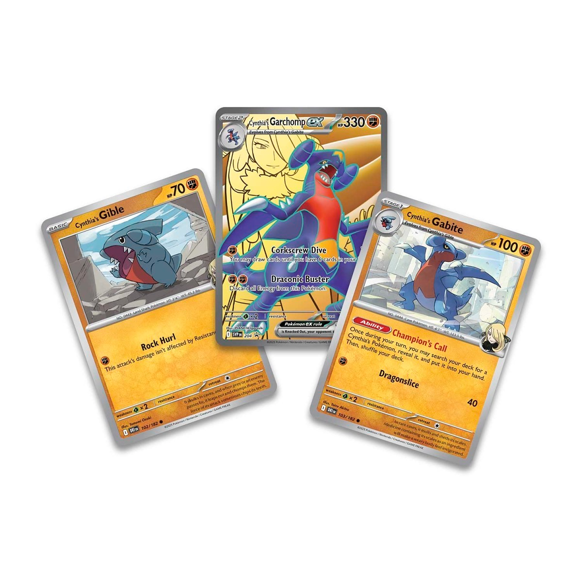 Pokémon Scarlet & Violet Cynthia's Garchomp ex Premium Collection Promo Cards