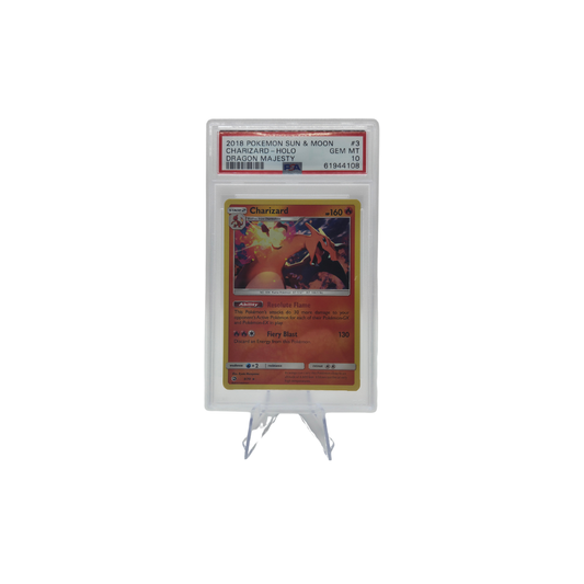 Pokémon - PSA 10 Gem Mint - Charizard Holo - Sun & Moon Dragon Majesty (3/70) (EN)