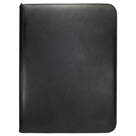 Ultra Pro - Vivid 9-Pocket Zippered PRO-Binder Black