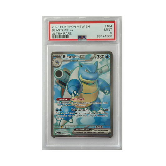 Pokémon - PSA 9 Mint - Blastoise ex MEW EN 184/165 (EN)