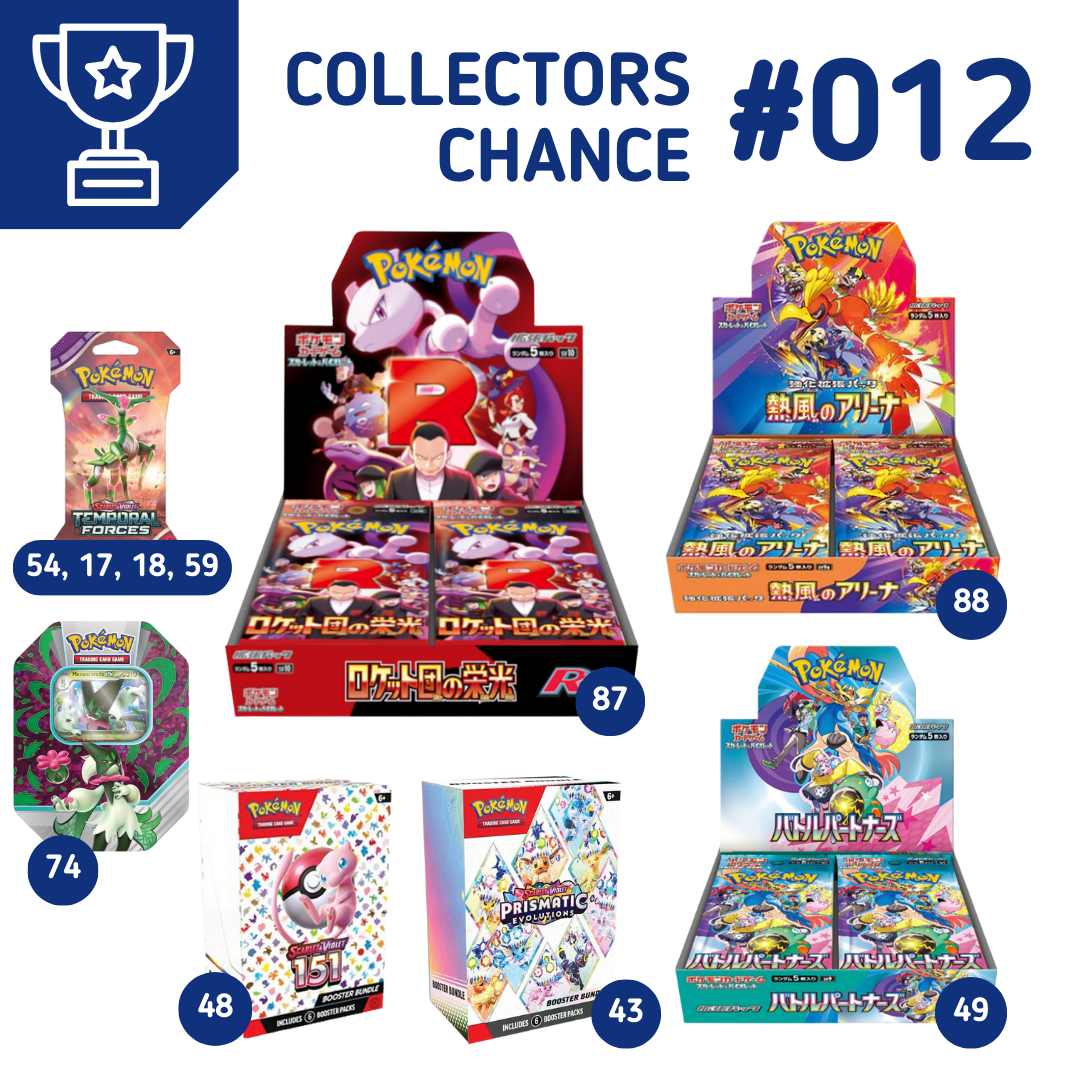 Collector's Chance #012 Pokémon Glory of Team Rocket Winning Numbers