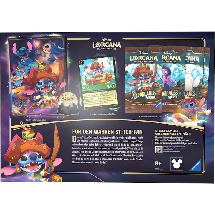 Disney Lorcana Set 6 Azurite Sea Stitch Collector's Gift Set Back