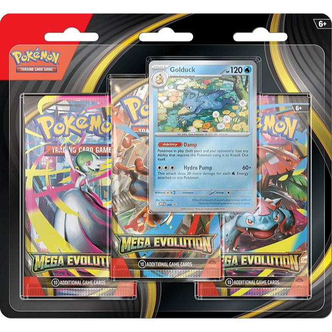 Pokémon Mega Evolution 3er Blister Golduck