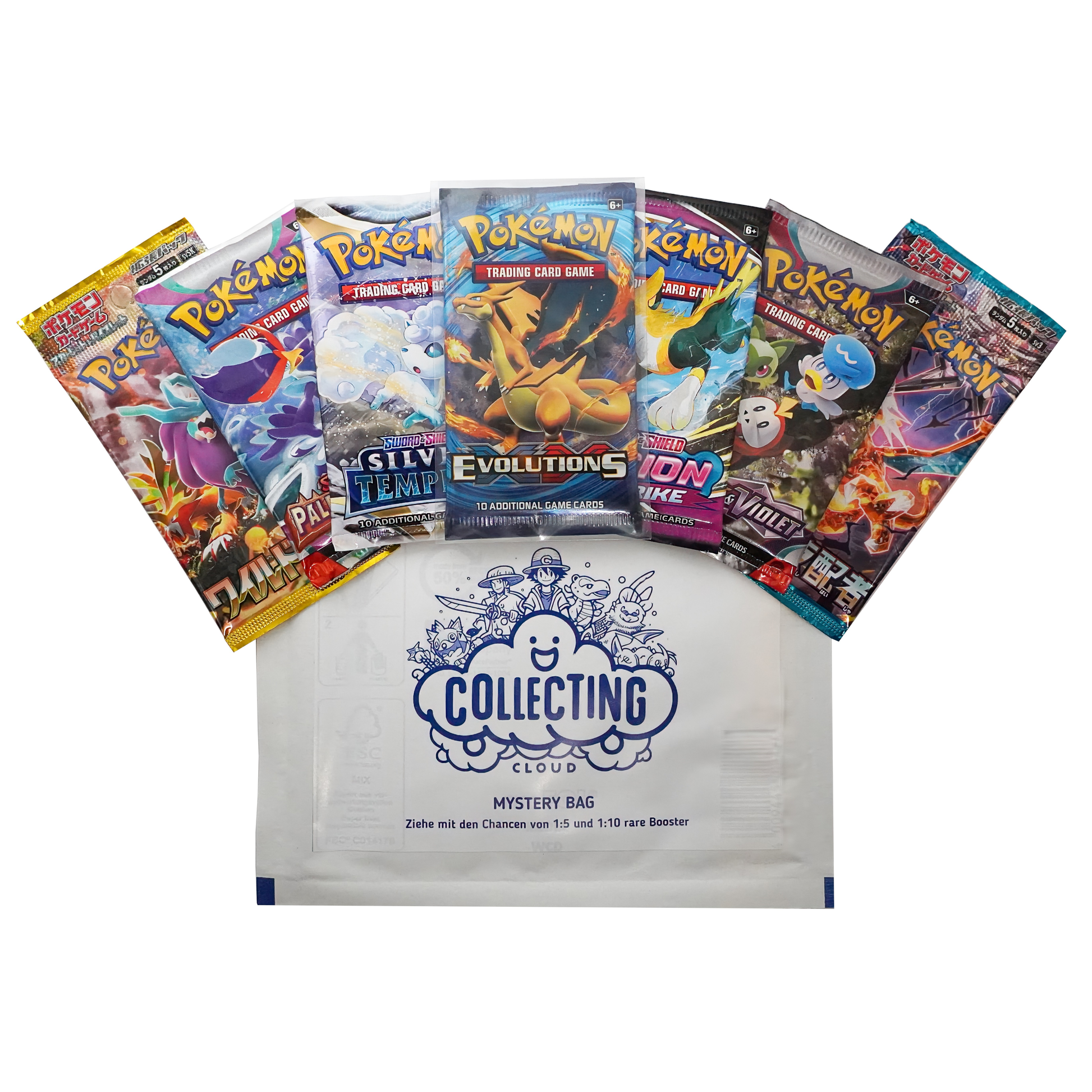 Pokémon Mystery Bags Edition 1 Evolutions Content