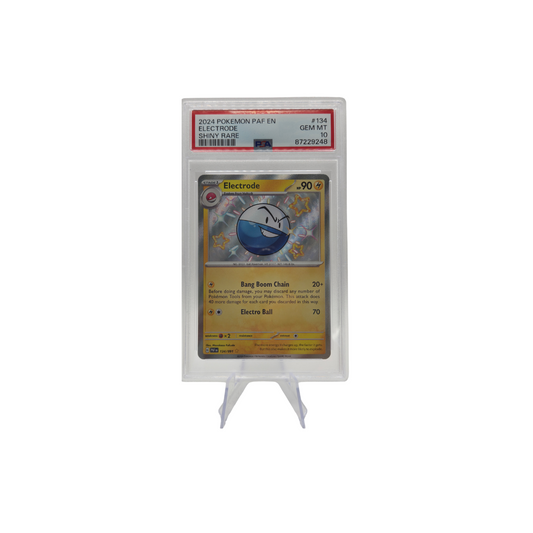 Pokémon PSA 10 Gem Mint Electrode (PAF 134/091) Front