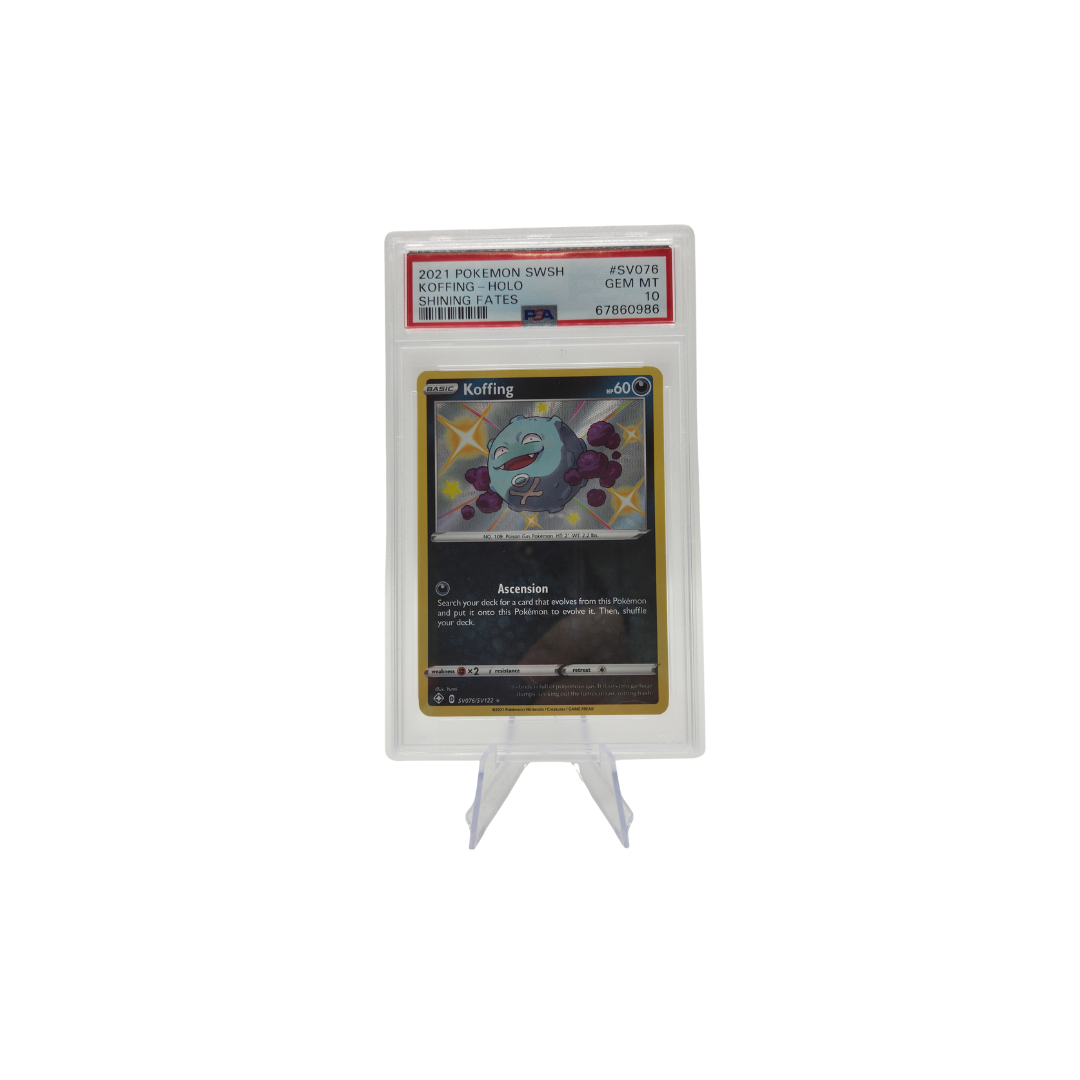 Pokémon PSA 10 Gem Mint Koffing Holo (SV076/SV122) Front
