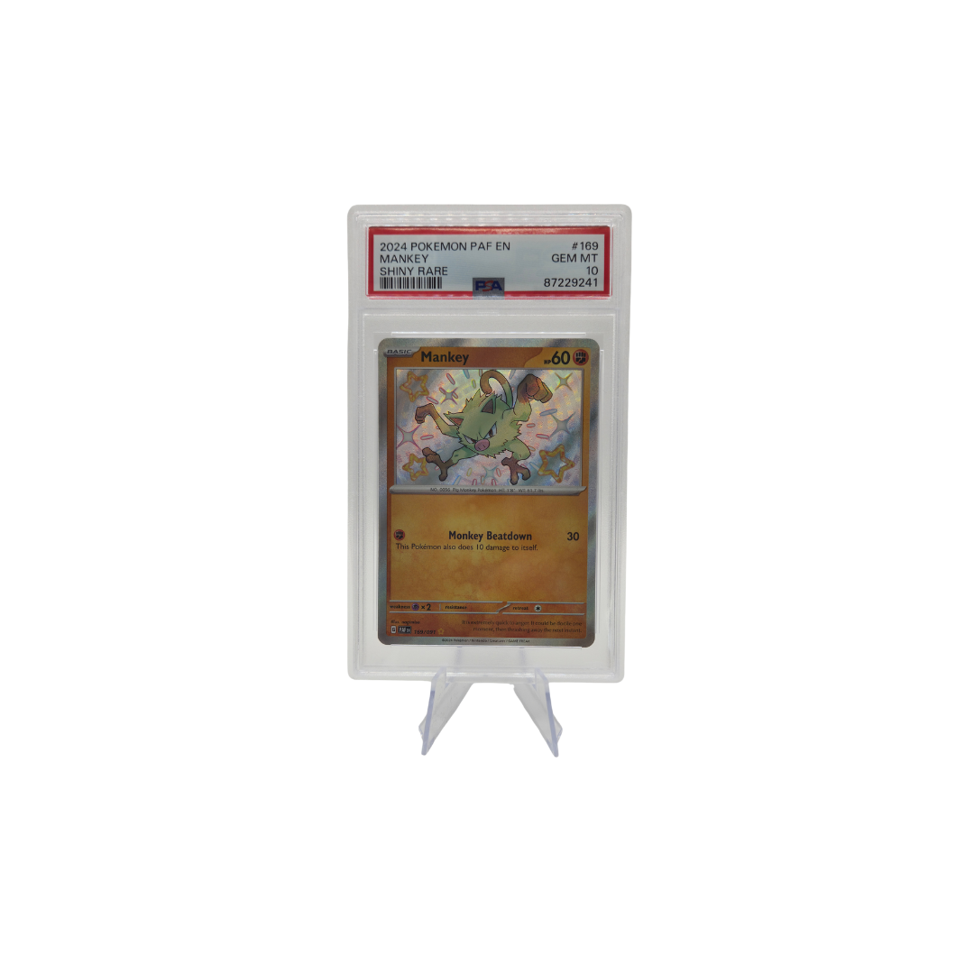 Pokémon PSA 10 Gem Mint Mankey (PAF 169/091) Front