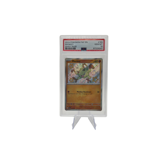 Pokémon PSA 10 Gem Mint Mankey (PAF 169/091) Front