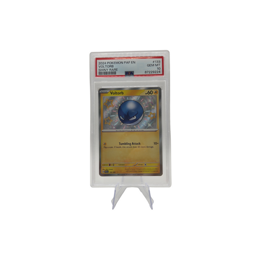 Pokémon PSA 10 Gem Mint Voltorb (PAF 133/091) Front