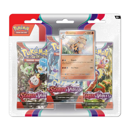 Pokémon Scarlet & Violet 3er Blister Arcanine