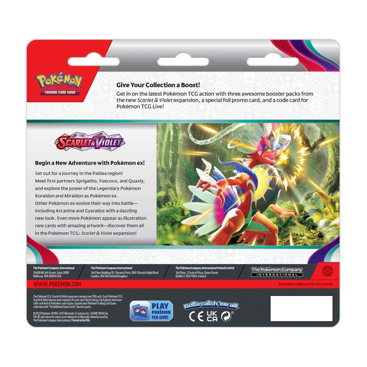 Pokémon Scarlet & Violet 3er Blister Back