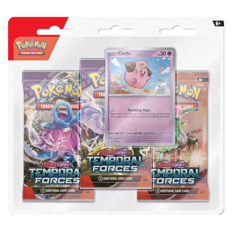 Pokémon Scarlet & Violet Temporal Forces 3er Blister Cleffa