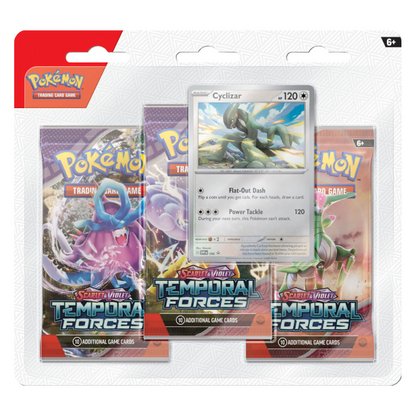 Pokémon Scarlet & Violet Temporal Forces 3er Blister Cyclizar