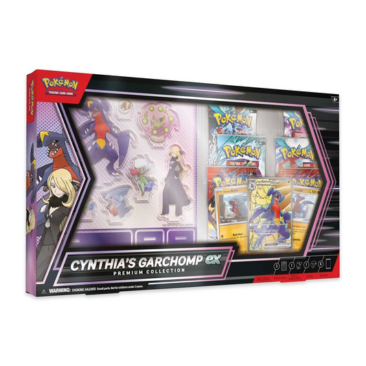Pokémon Scarlet & Violet Cynthia's Garchomp ex Premium Collection Front