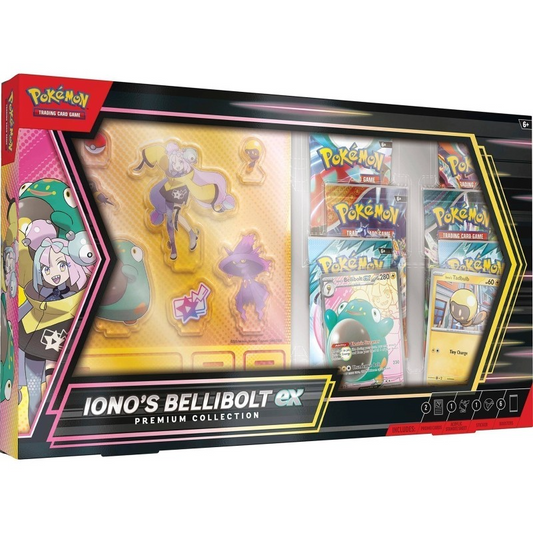 Pokémon Scarlet & Violet Iono’s Bellibolt ex Premium Collection Front