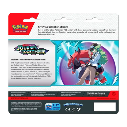 Pokémon Scarlet & Violet Journey Together 3er Blister Back