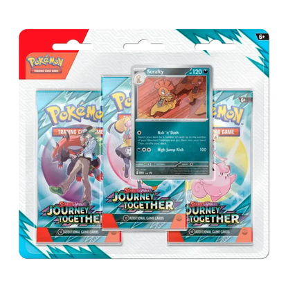 Pokémon Scarlet & Violet Journey Together 3er Blister Scrafty