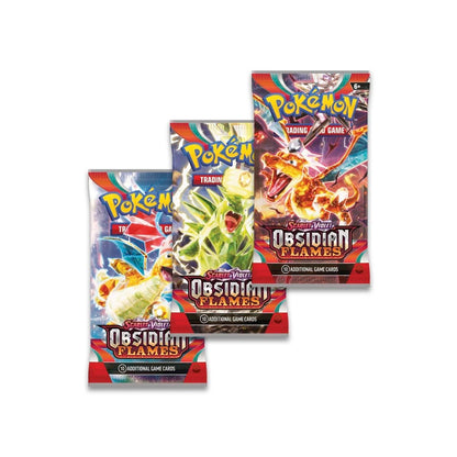 Pokémon Scarlet & Violet Obsidian Flames 3er Blister Content