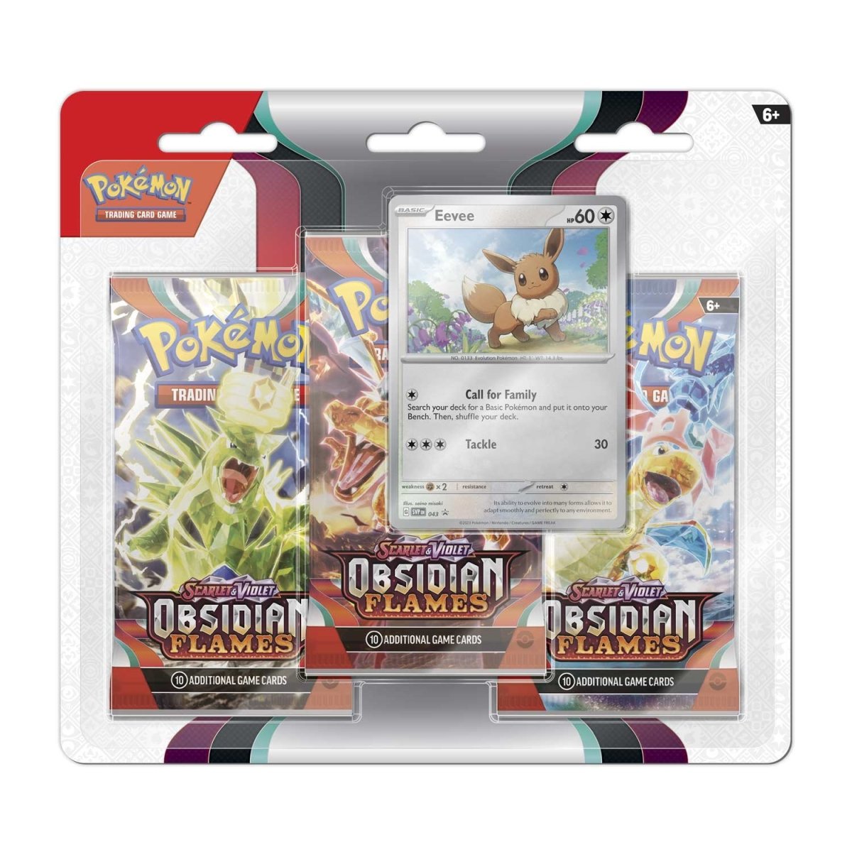 Pokémon Scarlet & Violet Obsidian Flames 3er Blister Eevee