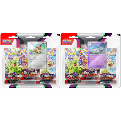 Pokémon Scarlet & Violet Obsidian Flames 3er Blister Front