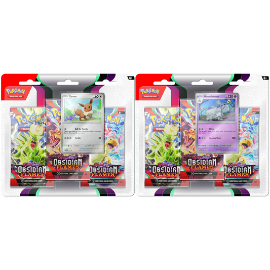 Pokémon Scarlet & Violet Obsidian Flames 3er Blister Front