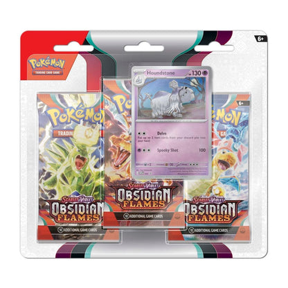 Pokémon Scarlet & Violet Obsidian Flames 3er Blister Houndstone
