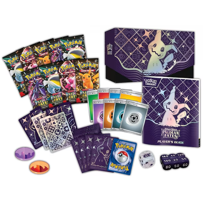 Pokémon Scarlet & Violet Paldean Fates Elite Trainer Box Content