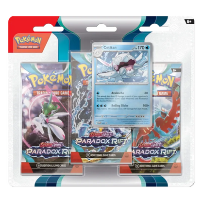 Pokémon Scarlet & Violet Paradox Rift 3er Blister Cetitan