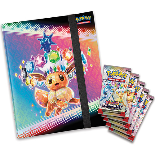 Pokémon Scarlet & Violet Prismatic Evolutions Binder Collection Content