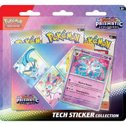 Pokémon Scarlet & Violet Prismatic Evolutions Tech Sticker Collection Sylveon