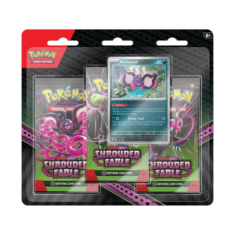 Pokémon Scarlet & Violet Shrouded Fable 3er Blister Front