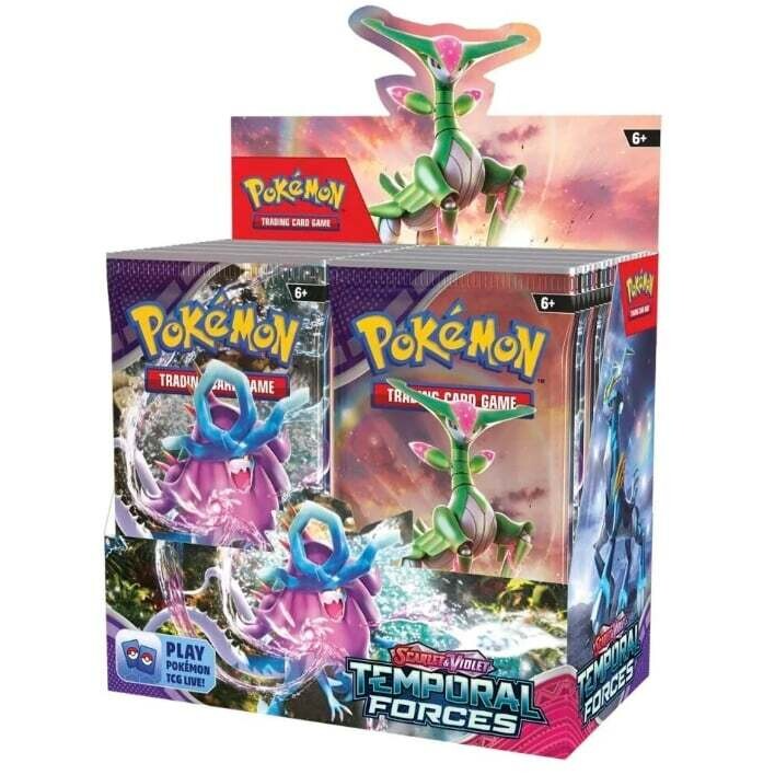 Pokémon Scarlet & Violet Temporal Forces Booster Display Front