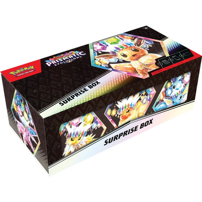 Pokémon Scarlet & Violet Pokémon Prismatic Evolutions Surprise Box Front Left