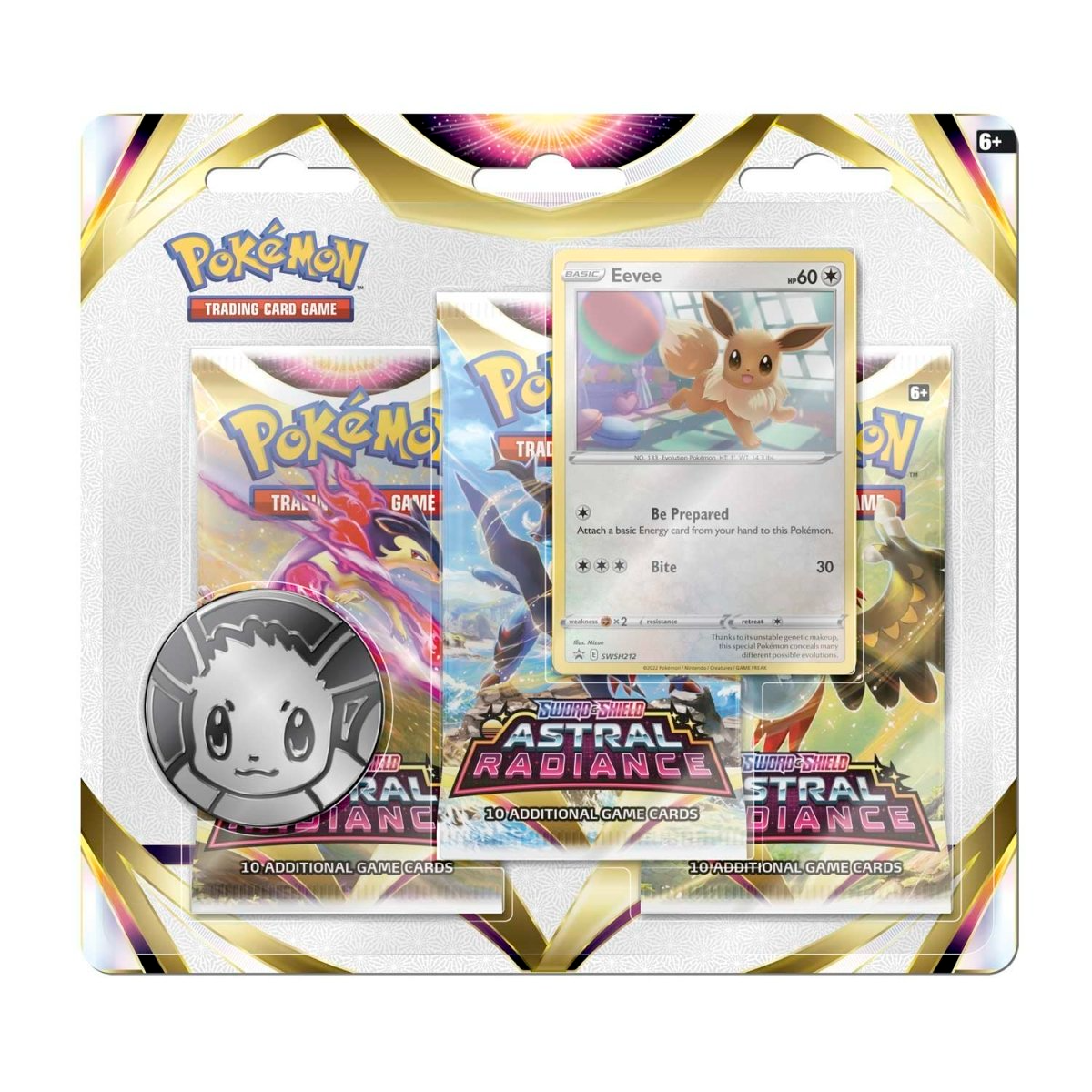 Pokémon Sword & Shield Astral Radiance 3er Blister Eevee