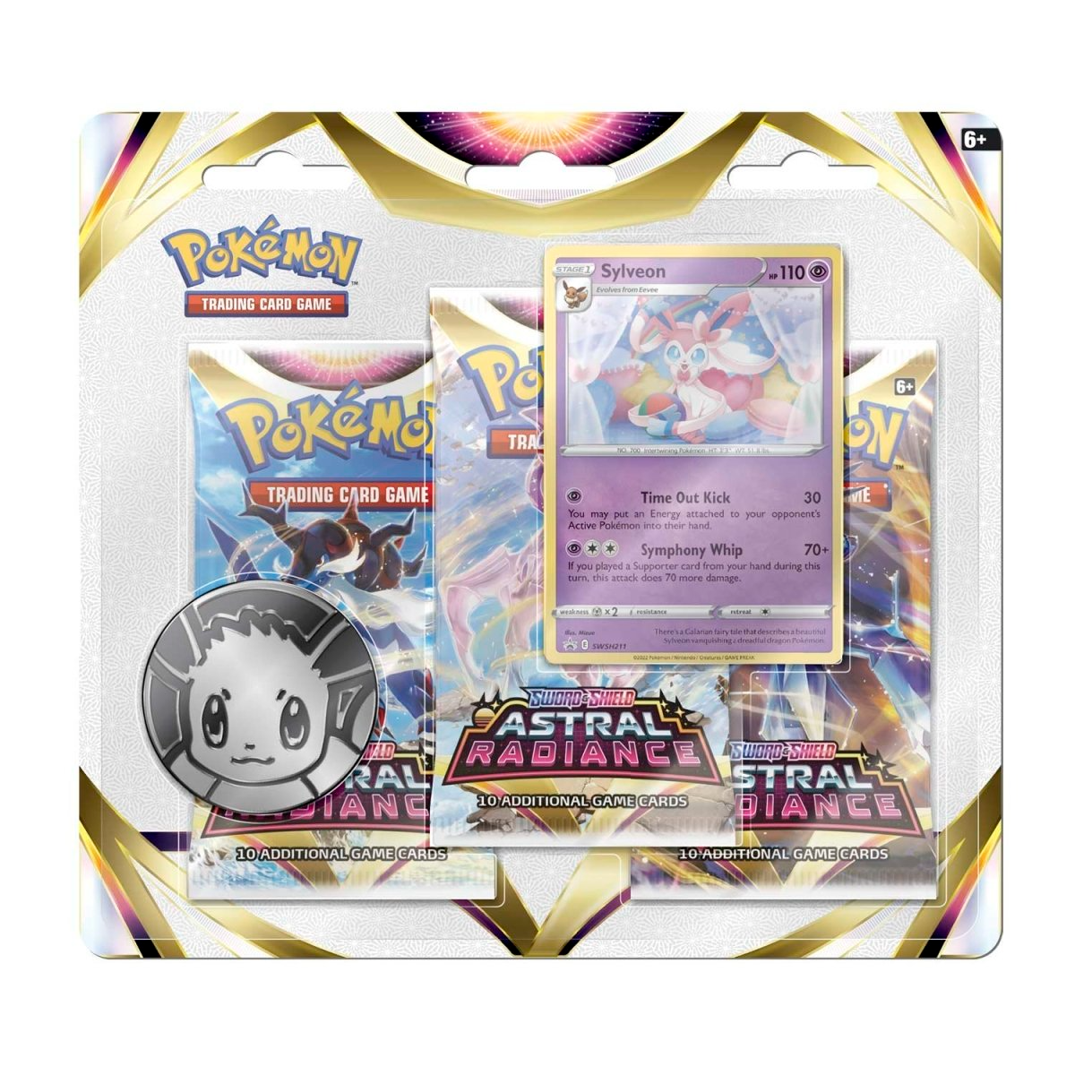 Pokémon Sword & Shield Astral Radiance 3er Blister Sylveon