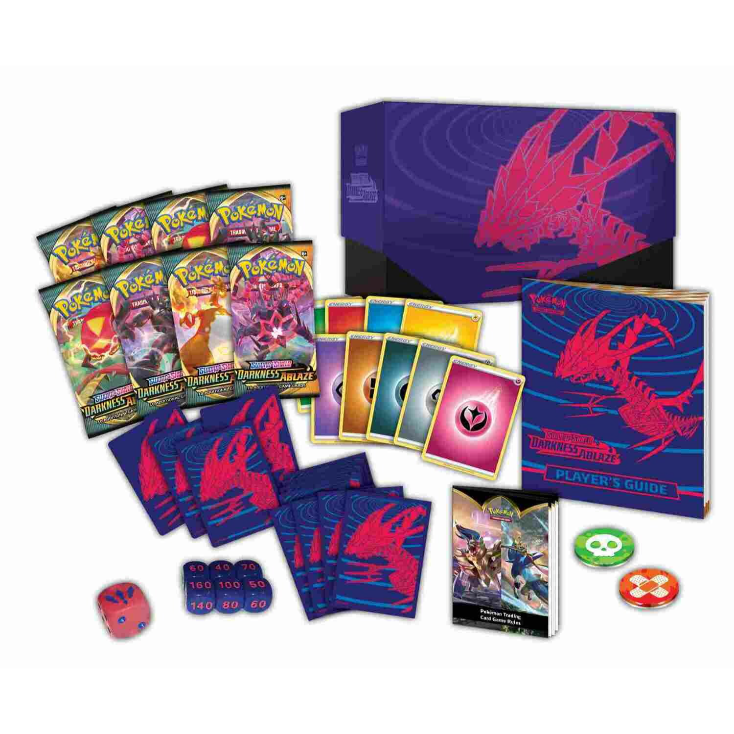 Pokémon Sword & Shield Darkness Ablaze Elite Trainer Box Content