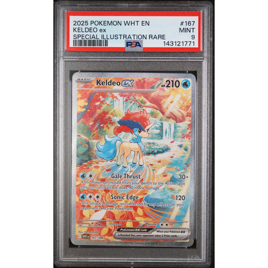 Pokémon - PSA 9 MINT - Keldeo ex - White Flare (167/086) (EN)