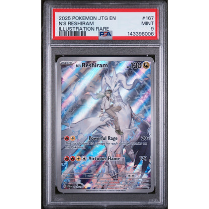 Pokémon - PSA 9 MINT - N's Reshiram (JTG 167/159) (EN)