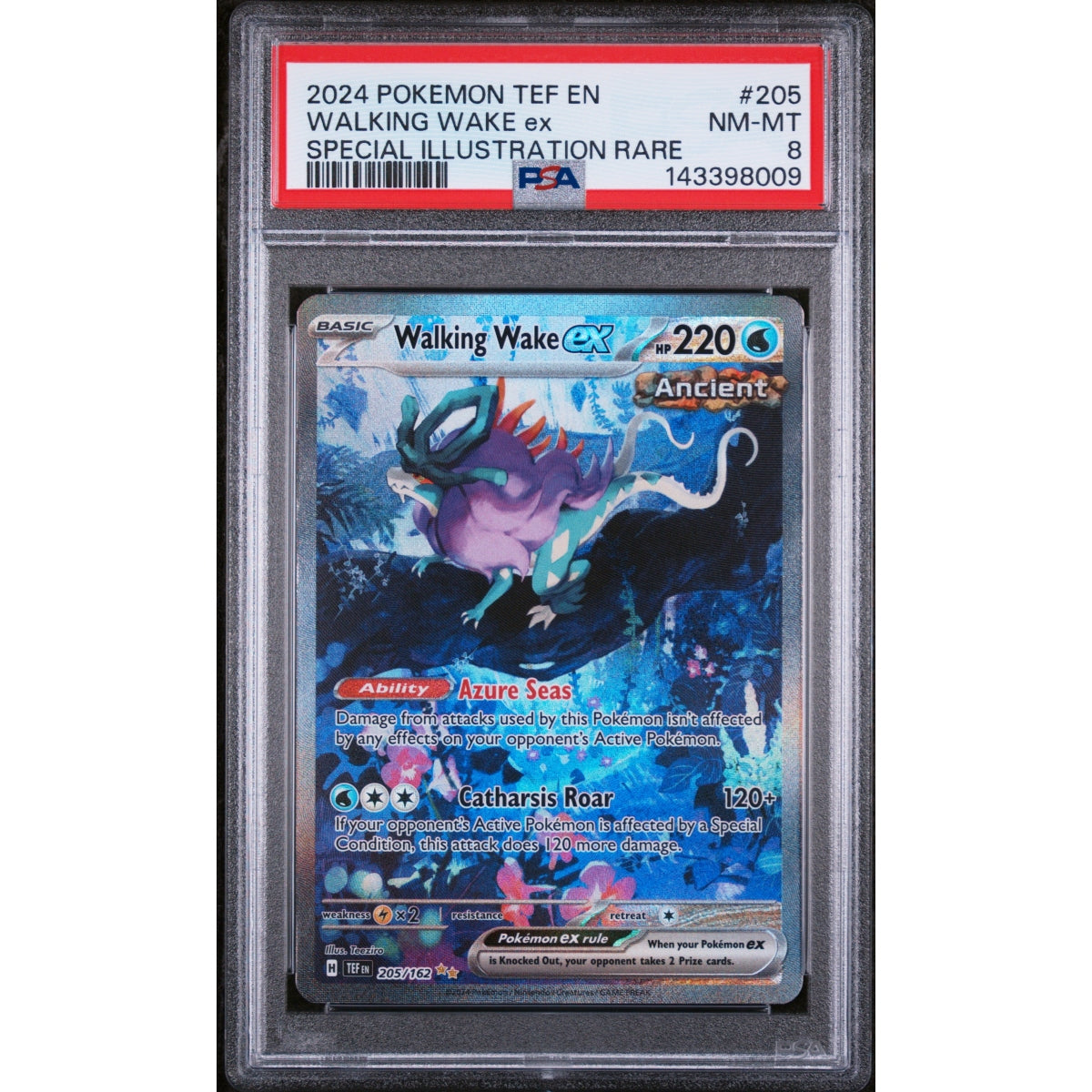 Pokémon - PSA 8 NM-MT - Walking Wake ex (TEF 205/162) (EN)