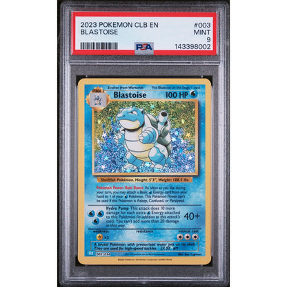 Pokémon - PSA 9 MINT - Blastoise (CLB 003/034) (EN)