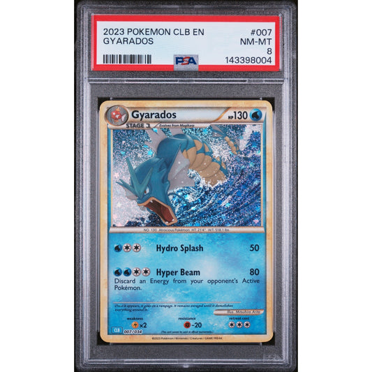Pokémon - PSA 8 NM-MT - Gyarados (CLB 007/034) (EN)