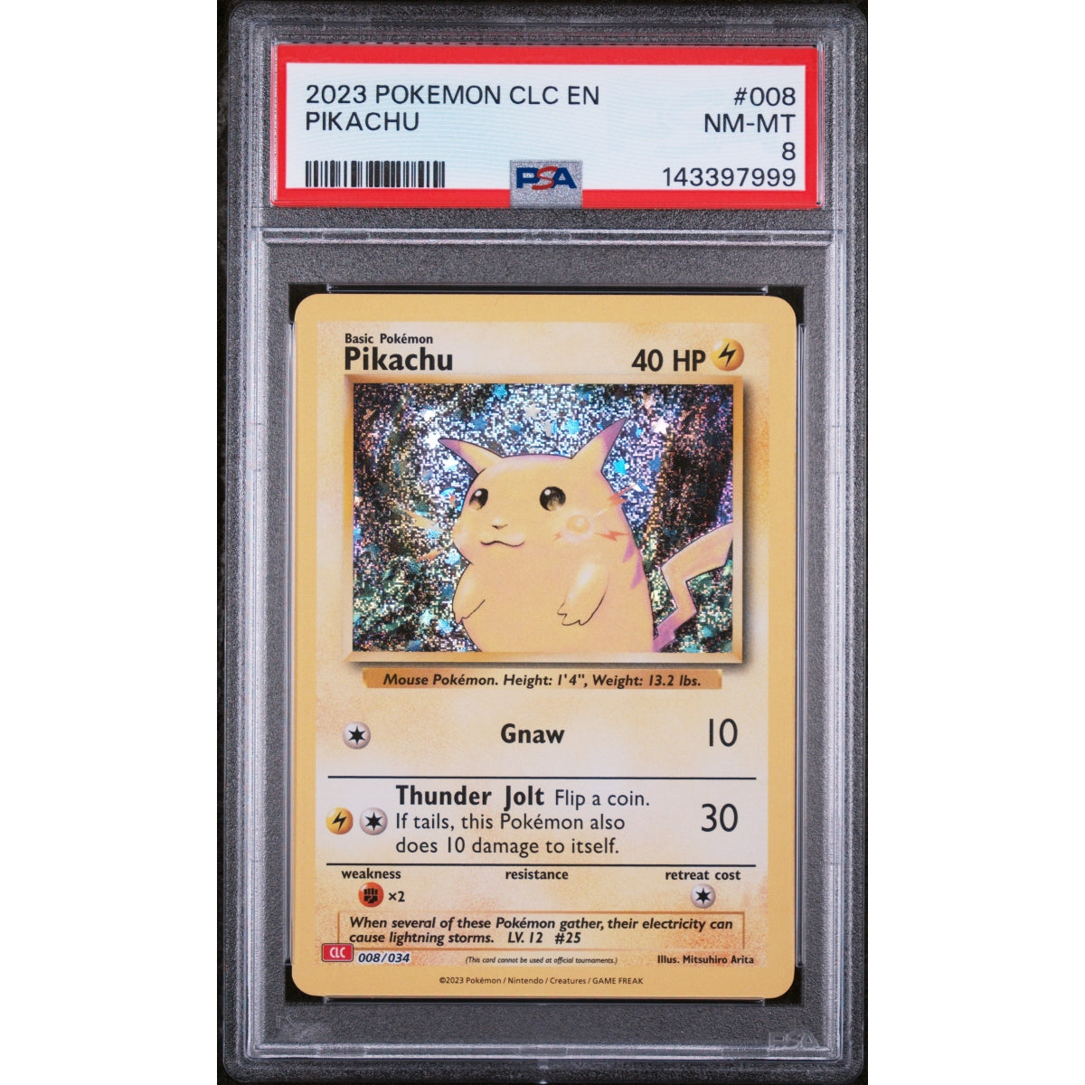 Pokémon - PSA 8 NM-MT - Pikachu (CLC 008/034) (EN)