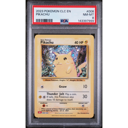 Pokémon - PSA 8 NM-MT - Pikachu (CLC 008/034) (EN)