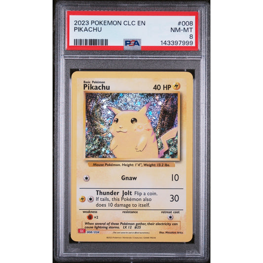 Pokémon - PSA 8 NM-MT - Pikachu (CLC 008/034) (EN)