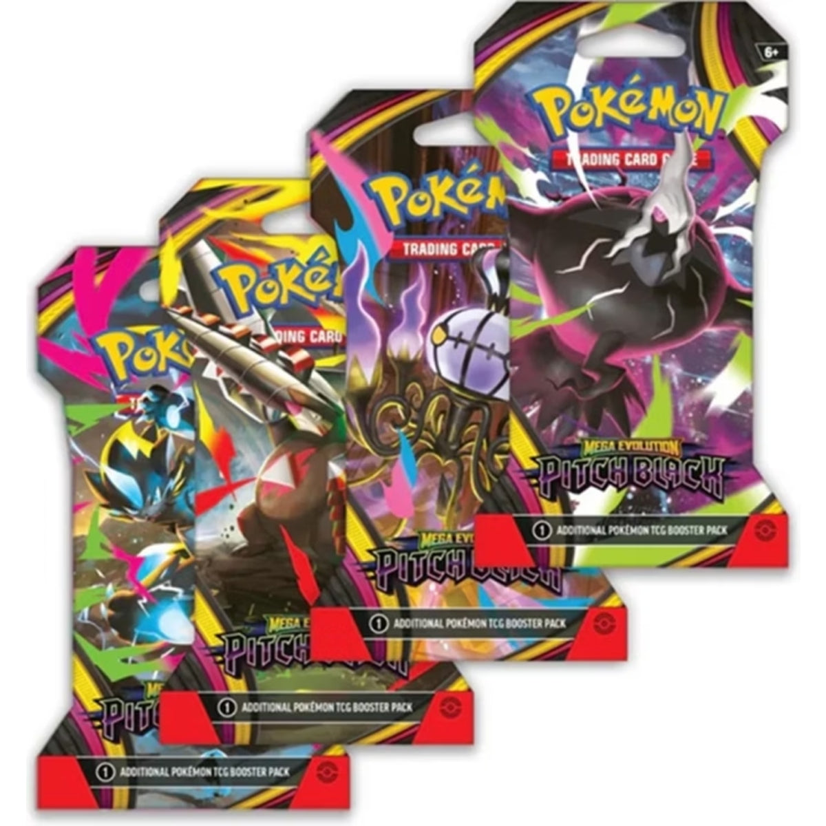 Pokémon - Mega Evolution - Pitch Black Sleeved Booster Pack (EN)