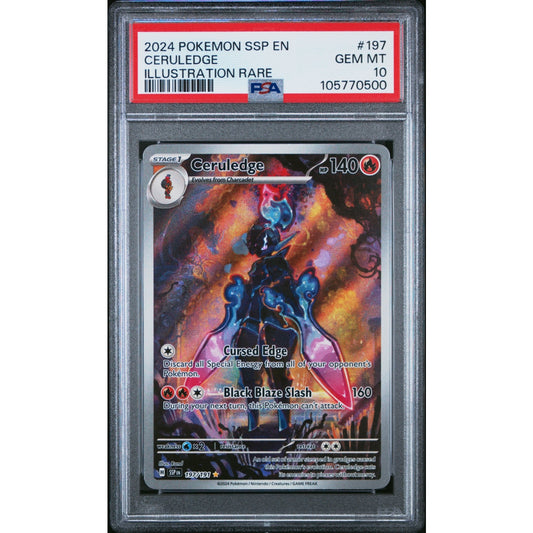 Pokémon - PSA 10 GEM MT - Ceruledge (SSP 197/191) (EN)