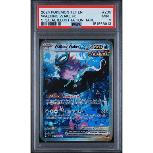 Pokémon - PSA 9 MINT - Walking Wake ex (TEF 205) (EN)