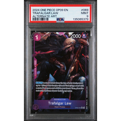 One Piece - PSA 9 MINT - Trafalgar Law (OP09-069) (EN)