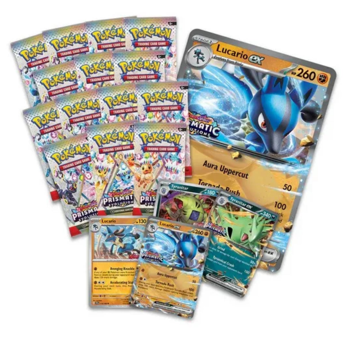 Pokémon - Scarlet & Violet - Prismatic Evolutions Lucario ex & Tyranitar ex Premium Collection Box (EN)