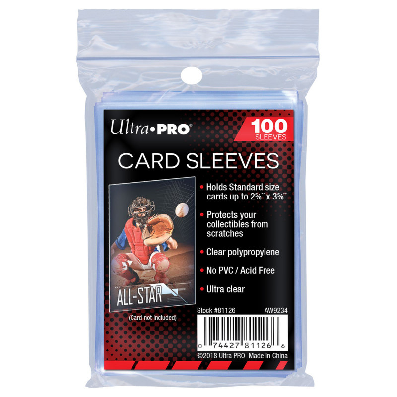 Ultra Pro Standard Size Soft Card Sleeves Standardgröße Transparent (100 Stk.)